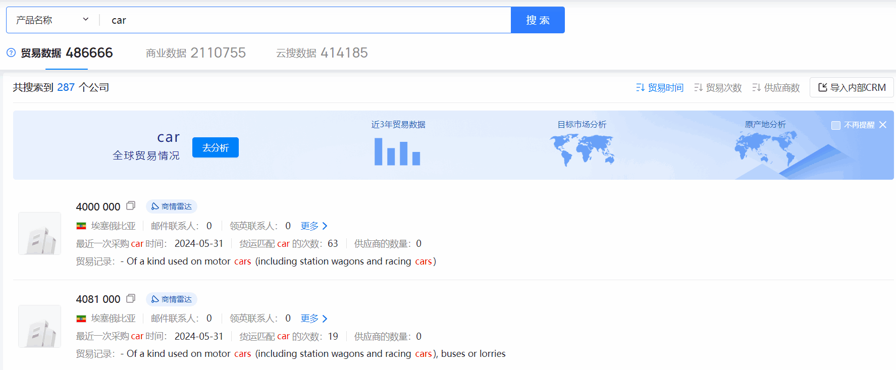 埃塞俄比亚海关数据,海关数据,NO钱包官网海关数据